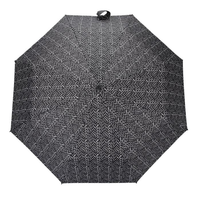 totes® X-TRA STRONG Auto Open / Close B&W Drops Print Umbrella (3 Section) Extra Image 1